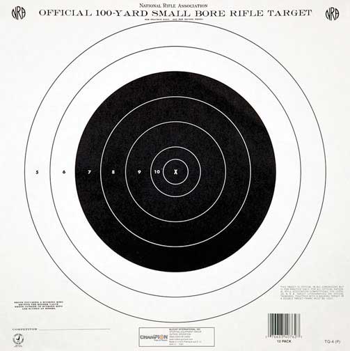 Small bore Targets 100 Yard Shooting Targets, Champion