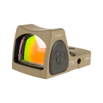 Trijicon RM07-C-700717 Type 2 RMR Type 2 Adjustable LED Sight - 6.5 MOA Red Dot - FDE Cerakote