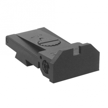 Kensight - Bomar (BMCS) - Adjustable Target 1911 Rear Sight, Fully Serrated Sight Blade - Beveled Co