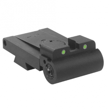 Kensight - Rollo - 1911 Low-Profile Adjustable Tritium Rear Combat Night Sight, Fits Caspian or Les 