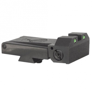 Kensight Kimber  Adjustable Target Rear Night Sight, Serrated Blade, Tritium Inserts w/ Arctic Wh