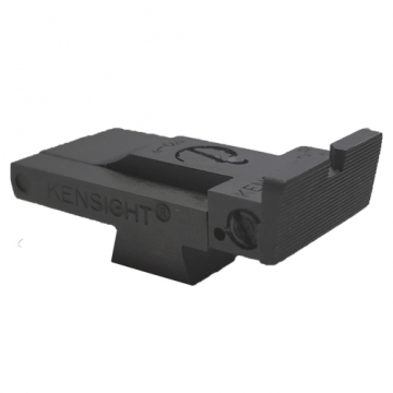 Kensight - GI Series - Adjustable Rear Target Sight for 1911 Government Model -Square Corners, Fully