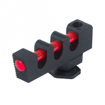 Kensight - Glock - Serrated Fiber Optic Front Sight, 0.180 Tall, w/Red Fiber Optic Rod (Fits All Mod