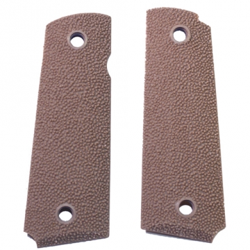 Kensight Sharkskin Grips - Aggressive Glass Filled Target 1911 Grips (1x) Pair, Military Tan