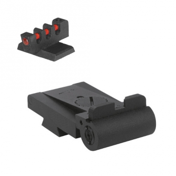 Kensight - Rollo - 1911 Low-Profile Adjustable Combat Sight Set (860-008) w/ 0.200" Tall Fiber Optic