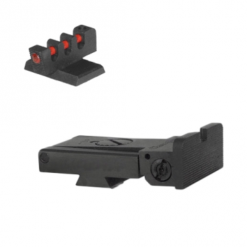 Kensight Ruger SR1911 Target Sight Set, Rounded Blade (860-063) w/ 0.200" Tall Fiber Optic Fla