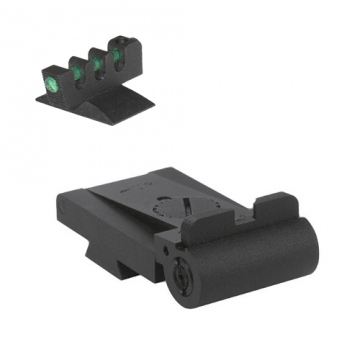 Kensight - Rollo - 1911 Low-Profile Adjustable Combat Sight Set (860-008) w/ 0.200" Tall Fiber Optic