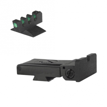 Kensight Kimber  Adjustable Sight Set Rounded Blade (860-063) w/ 0.200" Tall Fiber Optic contoure