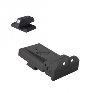 Kensight Ruger SR1911 Adjustable Arctic White Dot Sight Set (860-066) w/ 0.200" Tall Arctic Wh