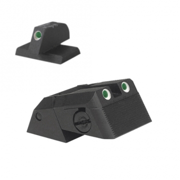 Kensight - (DAS) - Adjustable Rear 1911 Night Sight - Fully Adjustable, Serrated Blade, Tritium w/Wh