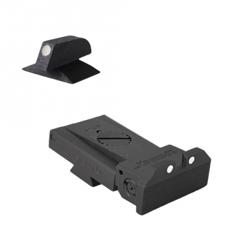 Kensight Ruger SR1911 Adjustable Arctic White Dot Sight Set, Beveled Blade (860-066) w/ 0.200"