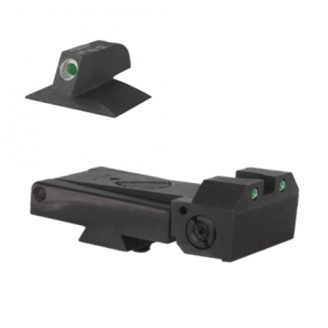 Kensight Kimber  Adjustable Tritium Rear Sight, 0.077" TRIJICON Tritium Inserts, Fits KIMBER 1911