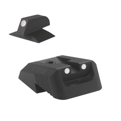 Kensight - (DFS) - Fixed Rear 1911 Sight - Recessed Blade w/ White Dots ...