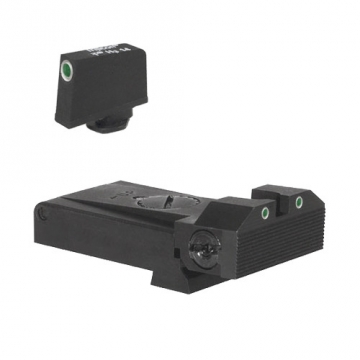 Kensight Fully Adjustable Tritium Dot Rear Sight for Glock 17, 22, 24, 34, 35, 37, & 38