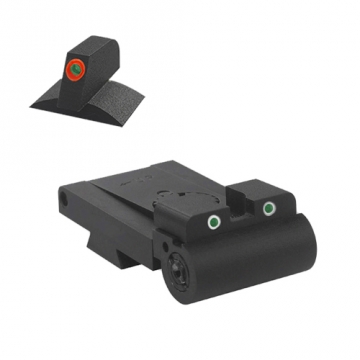 Kensight - Rollo - 1911 Low-Profile Adjustable Tritium Night Sight Set (860-098) w/ 0.200" Tall, Pro