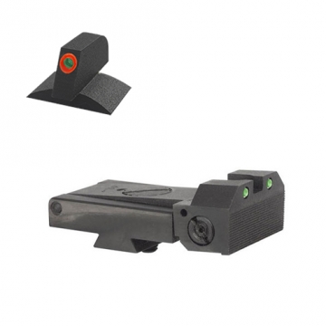 Kensight Kimber  Adjustable Sight Set Rounded Blade (860-263) w/ 0.200" Tall Lumi Orange Tritium 