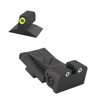 Kensight - Bomar (BMCS) - .120" Deep Notch, Rounded Blade, Adjustable Target 1911 Tritium Sight (860