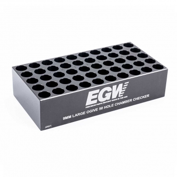 EGW Case Gauge Ammo Checker 9mm 50-hole Large Ogive