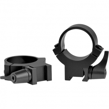 Warne 1 inch, Rimfire QD, High Matte Rings (for both 3/8" and 11mm dovetails)