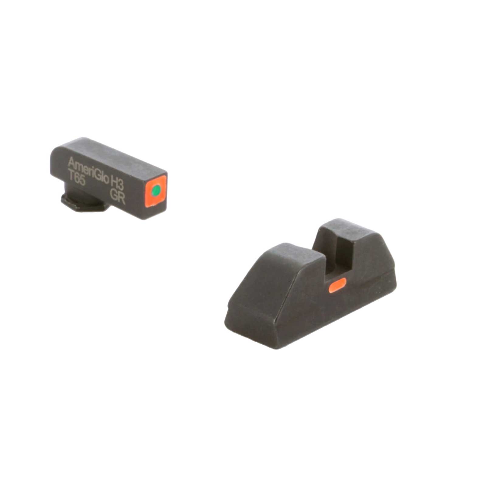 Ameriglo CAP Sight Set for Glock 42,43,43X,48 - Green Tritium Orange ...