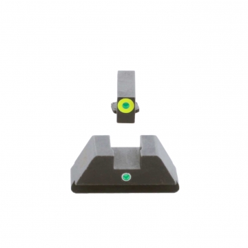 Ameriglo i-Dot Sight Set for Glock 42,43,43X,48 - Green Tritium LumiGreen Outline