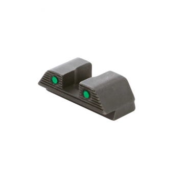 Ameriglo Rear Night Sight for Glock 42, 43, 43X, 48 - Green Tritium 2-dot Black Outlines