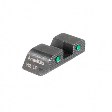 Ameriglo Rear Night Sight for SIG Sauer/ Springfield XD, Hellcat (non OSP) Green Tritium 2-dot Black