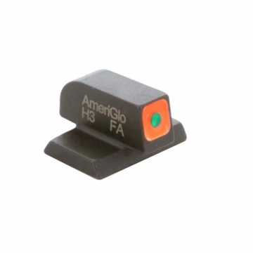 Ameriglo Tritium Front sight for M&P (Excludes EZ) - Green Tritium Orange Square Outline FRONT