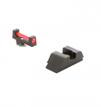 Ameriglo Range Series Sight Set for Glock 42,43,43X,48 - Red Fiber Optic Front