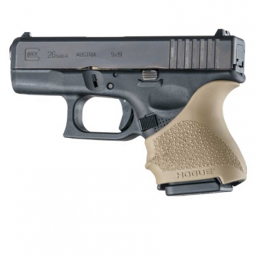 Hogue HandALL Beavertail Grip Sleeve for Glock 26/27/29/33 - FDE