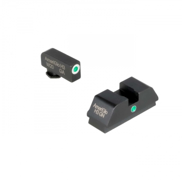 Ameriglo i-Dot Sight for Walther PDP - Green & White FRONT, i-Dot REAR