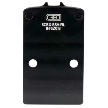 C&H Precision Filler Plate for SIG P320 RX Series / Pro w/ R1P, DPP & RMR Holes for Trijicon RMR