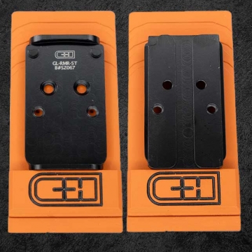 C&H Precision V2 LEO/MIL Glock MOS Optics Plates for Trijicon RMR Only - STEEL