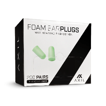 Axil Foam Ear Plugs 200 Pair Box