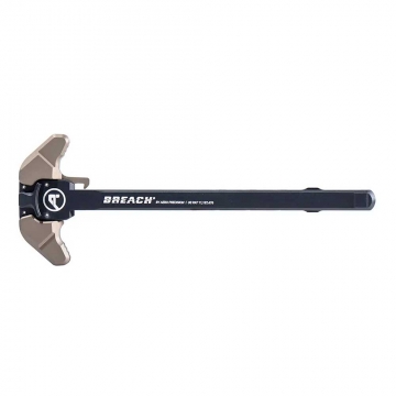 Aero AR15 BREACH Ambi Charging Handle w/ Small Lever - Black/Kodiak Brown