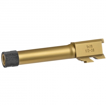 Sub Compact PVD Coated Threaded Barrel for TP9 Elite SC, TP Elite SC CAS, METE SC, METE SC Pro