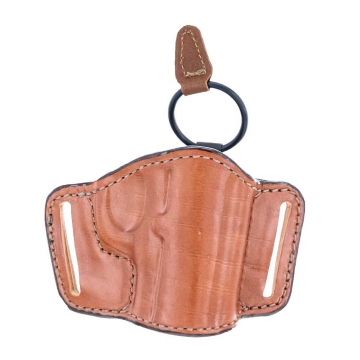 Bianchi Model 105 Minimalist Belt Slide Holster w/ Slots for Glock 17, 19, 23, 29 - Right Hand, Tan