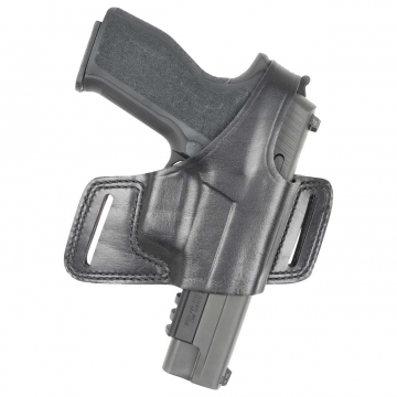 Bianchi Model 5 Black Widow Belt Slide Holster for Glock 17, 19 & More - Black, Right Hand