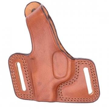 Bianchi Model 5 Black Widow Belt Slide Holster for Glock 17, 19 & More - Tan, Left Hand