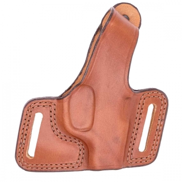 Bianchi Model 5 Black Widow Belt Slide Holster for Glock 17, 19 & More - Tan, Right Hand