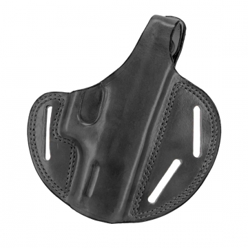 Bianchi Model 7 Shadow II 3-Slot Pancake-Style Holster w/ Thumbsnap for Glock 19, Right Hand - Black