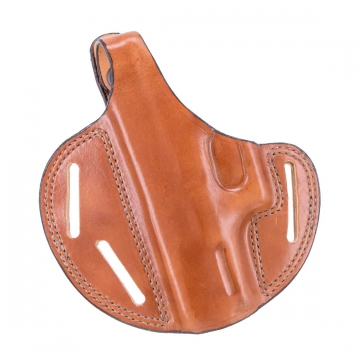 Bianchi Model 7 Shadow II 3-Slot Pancake-Style Holster w/ Thumbsnap for Glock 19 - Left Hand - Tan