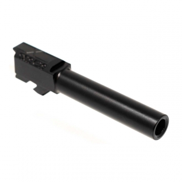 Faxon Duty Series Barrel for G19, Compact, Gen 2-5, 9mm, 4150, QPQ Nitride, Non-Threaded