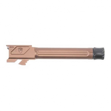 Fortis Glock Match Grade Barrel for Glock 19 with Lone Rifling THREADED - TiNC (Copper)