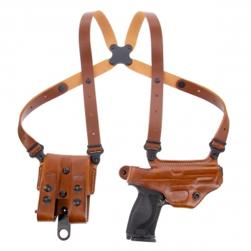 Galco Miami Classic Shoulder Holster for Glock 17 - Right Hand - Tan