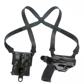 Galco Miami Classic Shoulder Holster for Glock 17/19 - Right Hand - Black