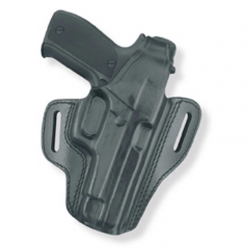 Gould & Goodrich GoldLine 802 Two Slot Pancake Holster, Black, Right Hand, Glock 17