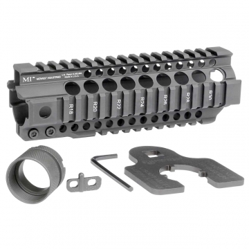 Midwest Industries Combat Quad Rail T-Seriese Free Float AR-15 Handguard - Carbine Length 7.25"