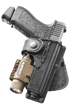 Fobus Tactical Holster for Glock 19/23/32/45 with Light or Laser Right Hand Paddle Black