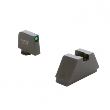 Ameriglo  GL-810 Suppressor Height Sights for Glock  | 2XL Tall Green Tritium Black Outline